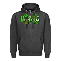 Charcoal Heather nurse st patrick's day Zipper Hoodie - Artiststas