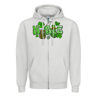Dove Grey nurse st patrick's day Zipper Hoodie - Artiststas