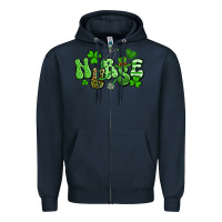 Navy nurse st patrick's day Zipper Hoodie - Artiststas