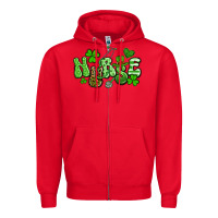 Red nurse st patrick's day Zipper Hoodie - Artiststas