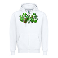 White nurse st patrick's day Zipper Hoodie - Artiststas