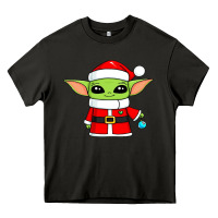 Baby Yoda Christmas Santa Claus Heavy Core Tee | Teevron