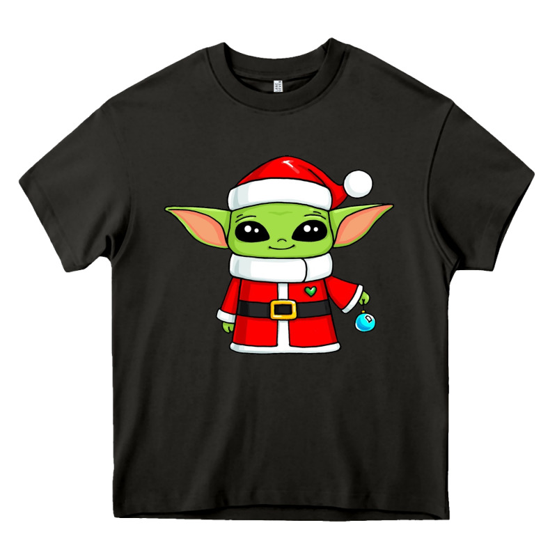 Baby Yoda Christmas Santa Claus Heavy Core Tee by trangStudio | Teevron