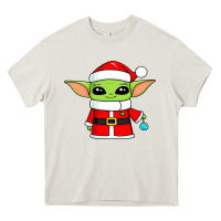 Cream baby yoda christmas santa claus Heavy Core Tee - trangStudio