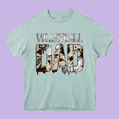 Volleyball Dad Heavy Core Tee Designed By Bettercallsaul