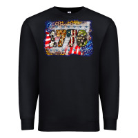 Black 1776 4th of july background Premium Sweatshirt - BarkalooDesign