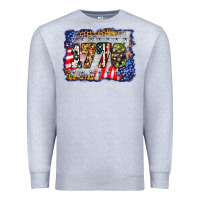 Heather Grey 1776 4th of july background Premium Sweatshirt - BarkalooDesign