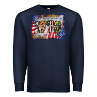 Navy 1776 4th of july background Premium Sweatshirt - BarkalooDesign