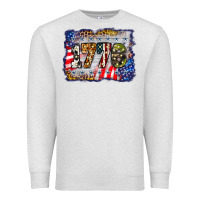 Oatmeal Heather 1776 4th of july background Premium Sweatshirt - BarkalooDesign