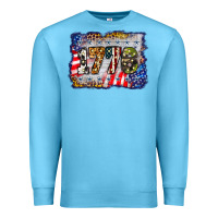 Ocean Blue 1776 4th of july background Premium Sweatshirt - BarkalooDesign