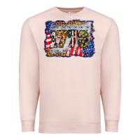 Pale Pink 1776 4th of july background Premium Sweatshirt - BarkalooDesign
