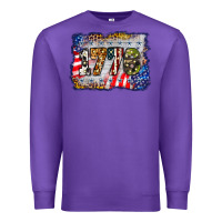 Purple 1776 4th of july background Premium Sweatshirt - BarkalooDesign