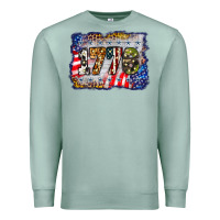 Seafoam 1776 4th of july background Premium Sweatshirt - BarkalooDesign