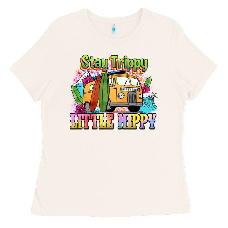 Stay Trippy Little Hippy Ladies Tee by NancyCooperArtShop | Teevron