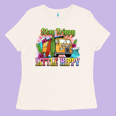 Stay Trippy Little Hippy Ladies Tee Designed By Nancycooperartshop