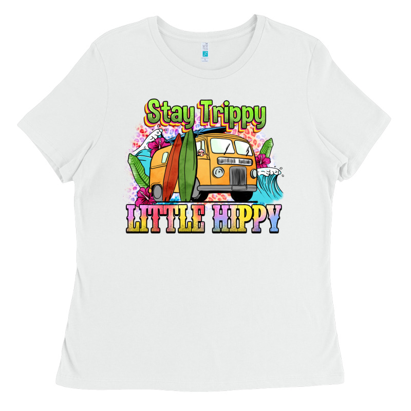 Stay Trippy Little Hippy Ladies Tee by NancyCooperArtShop | Teevron