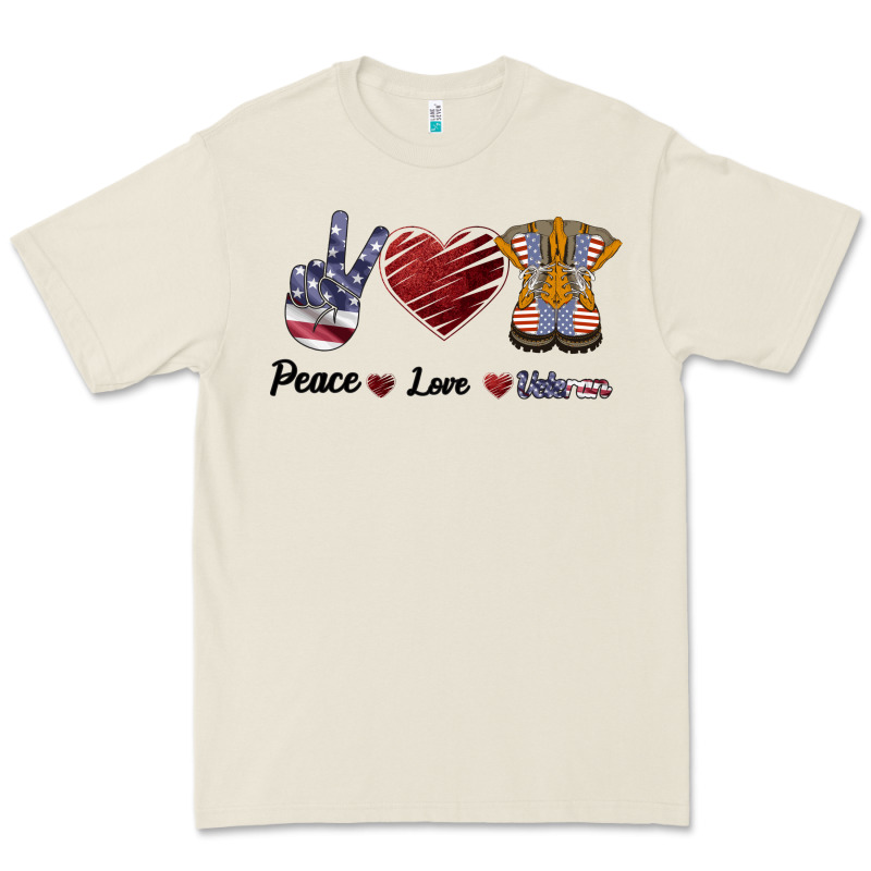 Peace Love Veteran Premium Tee by Bettercallsaul | Teevron