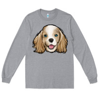 Heather Grey cocker spaniel Long Sleeve Tee - Jasminsmagicworld