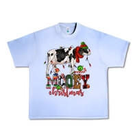 Grape Ice mooey christmas cow Urban Heavy Tee - CowGirlArtShop