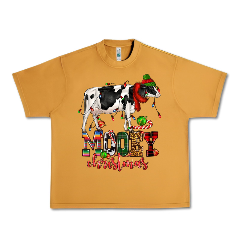Mooey Christmas Cow Urban Heavy Tee by CowGirlArtShop | Teevron