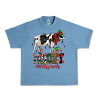 Pebble Blue mooey christmas cow Urban Heavy Tee - CowGirlArtShop