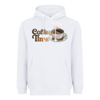White coffee time Heavyweight Hoodie - BarkalooDesign