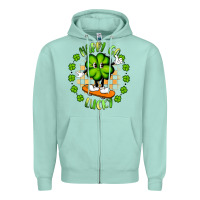 Seafoam happy go lucky Zipper Hoodie - Artiststas