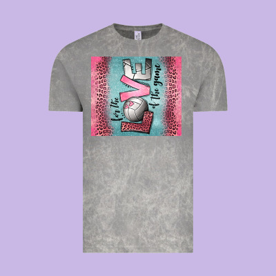 For The Love Of The Game Volleyball Vintage Tee Designed By Jasminsmagicworld