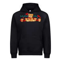 Black valentines vibes with gifts and bear Urban Hoodie - AdoDesignShop