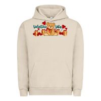 Pigment French Oak valentines vibes with gifts and bear Urban Hoodie - AdoDesignShop