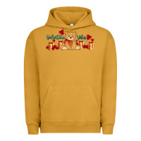 Pigment Peanut Butter valentines vibes with gifts and bear Urban Hoodie - AdoDesignShop