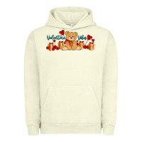 Pigment Pistachio valentines vibes with gifts and bear Urban Hoodie - AdoDesignShop