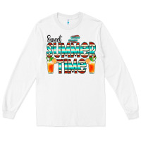 White sweet summer time cocktail Long Sleeve Tee - CowCowDesign