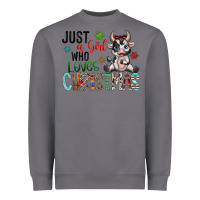 Storm just a girl who loves christmas Heavyweight Sweatshirt - CowhideDigitalArt