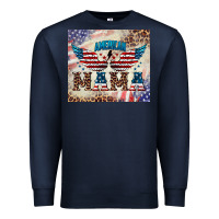 Navy american mama Premium Sweatshirt - BarkalooDesign