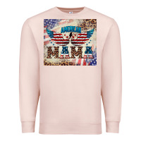 Pale Pink american mama Premium Sweatshirt - BarkalooDesign