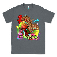 Charcoal Heather Black woman Autism nails Classic Tee - NancyCooperArtShop