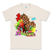 Natural Black woman Autism nails Classic Tee - NancyCooperArtShop