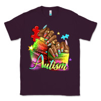 Plum Black woman Autism nails Classic Tee - NancyCooperArtShop