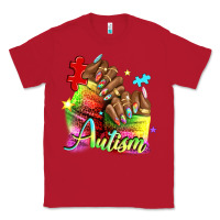 Red Black woman Autism nails Classic Tee - NancyCooperArtShop