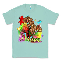 Seafoam Black woman Autism nails Classic Tee - NancyCooperArtShop