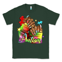 Sports Green Black woman Autism nails Classic Tee - NancyCooperArtShop