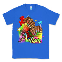 True Royal Black woman Autism nails Classic Tee - NancyCooperArtShop