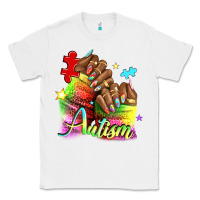White Black woman Autism nails Classic Tee - NancyCooperArtShop