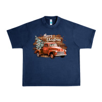 Navy merry christmas truck Urban Heavy Tee - CowGirlArtShop