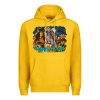 Lemon Happy Fall Y'all Owl Premium Hoodie - LillyAllenDesigns