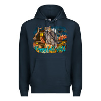 Navy Happy Fall Y'all Owl Premium Hoodie - LillyAllenDesigns