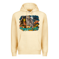 Pina Colada Happy Fall Y'all Owl Premium Hoodie - LillyAllenDesigns