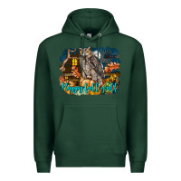 Sports Green Happy Fall Y'all Owl Premium Hoodie - LillyAllenDesigns