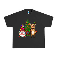 Pigment Black merry christmas gnomes, reindeer Urban Heavy Tee - RanaPortraitStore